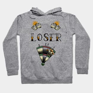 Loser - Old School Tattoo Flash Hoodie